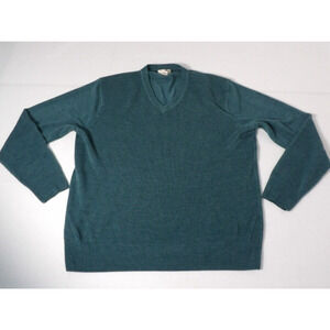 Dockers Mens Sweater Medium Teal Turqouise Pullover Knit Grandpa Dad 90s